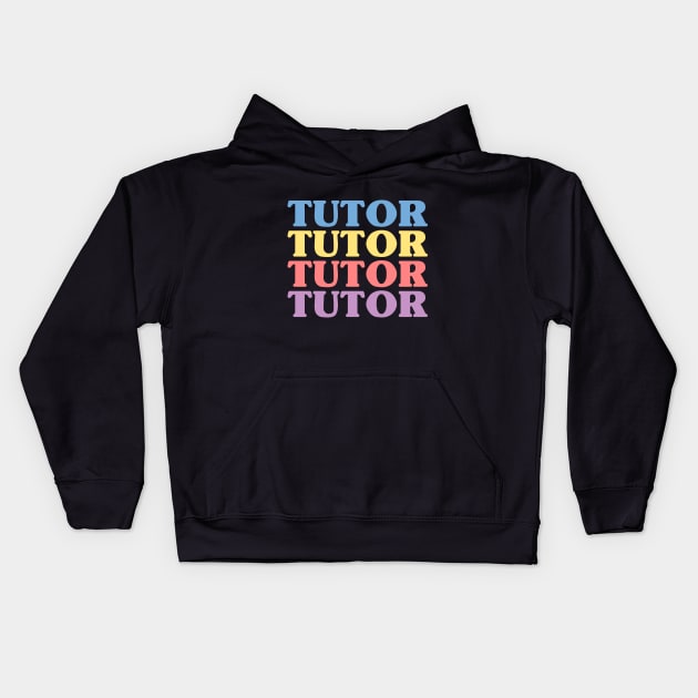 literacy tutor women thank you reading tutor appreciation Kids Hoodie by Printopedy